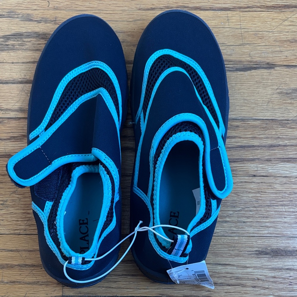NWT - The Children's Place Navy and Aqua Water Shoes